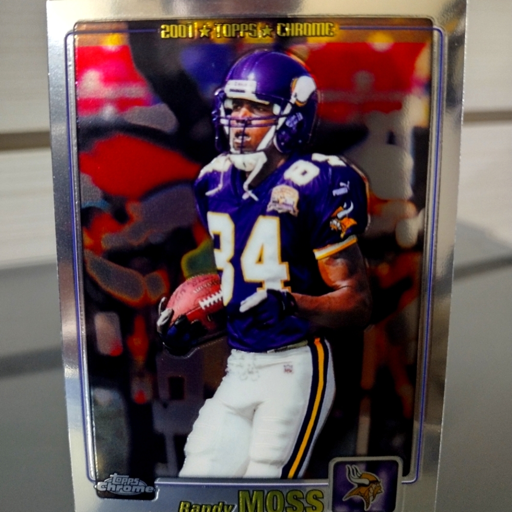 (Randy Moss) Rookie (5 Card Lot!!!)- Topps Chrome, Upper Deck, Donruss & Ionix)